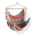 Fringed Summer Stripe Hammock Chair