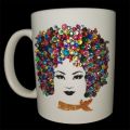 11 oz ceramic mug - "Lena blinged"